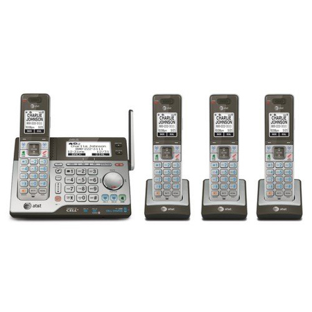 AT&T DECT 6.0 Cordless Telephone/Answering System with 4x Handset