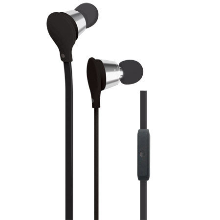AT&T Jive Stereo Earbuds with inline Microphone, Black
