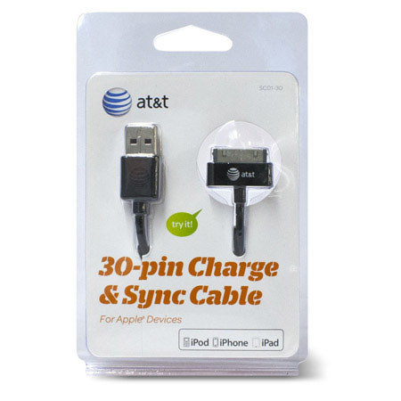 AT&T 4' 30-pin USB Cable for iPad/iPhone Devices