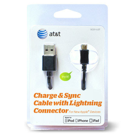 AT&T 4' Lightning USB Cable for iPad/iPhone Devices