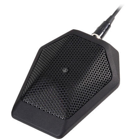 Audio-Technica U851RBO Omnidirectional Condenser Boundary Microphone with Integral Power Module, Phantom Power Only, Black