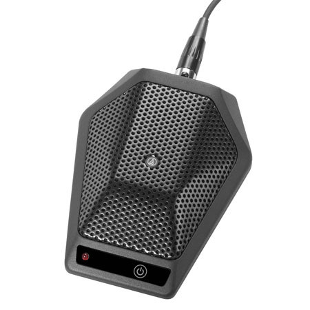 Audio-Technica U891Rx Cardioid Condenser Boundary Microphone with Switch, Black