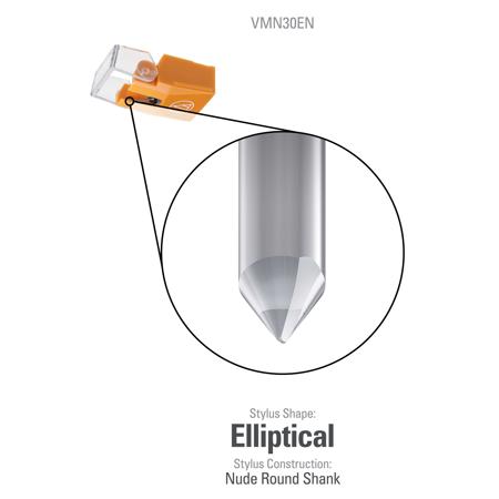 Audio-Technica VMN30EN 0.3x0.7mil Elliptical Stylus for VM530EN Cartridge