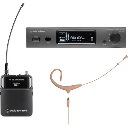 Audio-Technica ATW-3211/892X 3000 Series 4th Gen Wireless System with BP894xcH-TH Rotating Capsule Headworn Microphone, 530-590MHz
