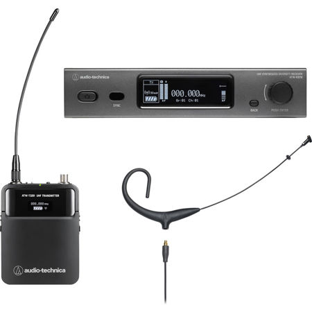 Audio-Technica ATW-3211/893XDE2 3000 Series 4th Gen Wireless System with BP894xcH Rotating Capsule Headworn Microphone, 470-530MHz