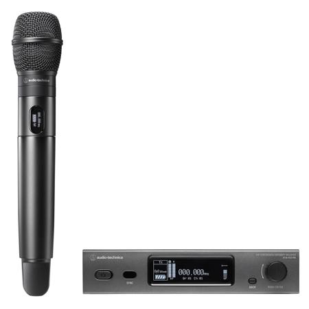 Audio-Technica ATW-3212N 3000 Series 4th Gen Wireless Network Enabled System, Includes ATW-R3210N Rx, ATW-T3202 Handheld Tx, ATW-C710 Cardioid Mic Capsule, DE2: 470-530 MHz