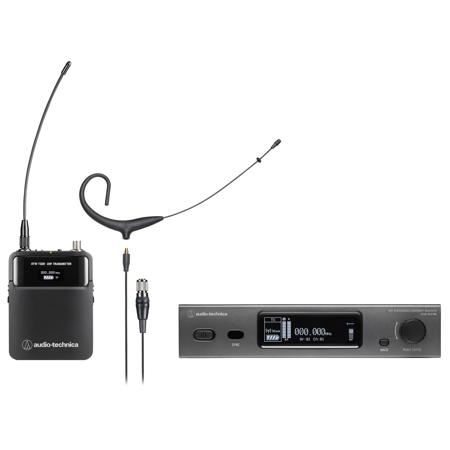 Audio-Technica ATW-3211N/892x 3000 Series Wireless Microphone System with BP892x Headworn Microphone, Black, DE2: 470-530 MHz