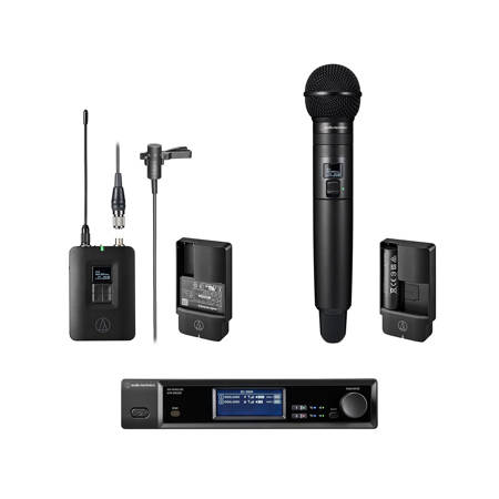Audio-Technica D50 2-Channel Digital UHF Wireless Lavalier Microphone System