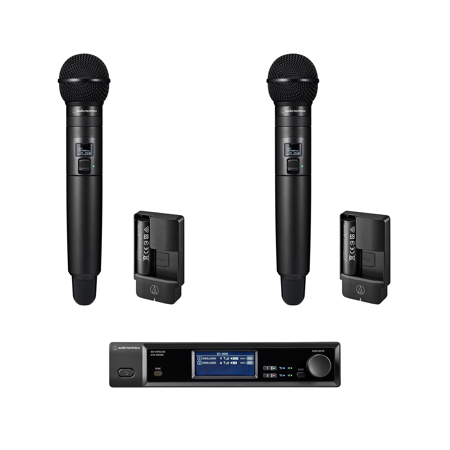Audio-Technica D50 2-Channel Digital UHF Wireless Handheld Microphone System