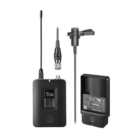 Audio-Technica D50 Digital UHF Wireless Bodypack Tx with Lavalier Mic & Charger