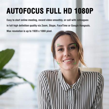 AUSDOM AF640 Full HD Webcam with Auto Focus