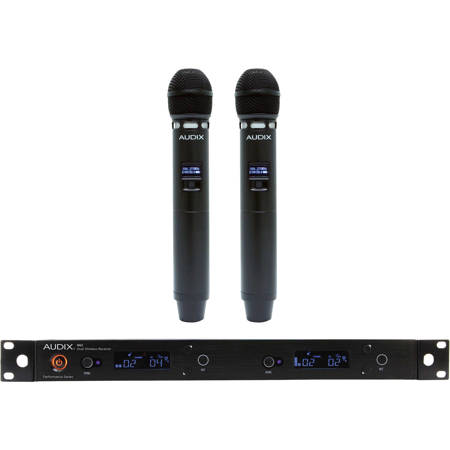Audix Performance Series AP62 VX5 Wireless System, Includes R62 Receiver, 2x H60 Handheld Transmitter, 2x VX5 Condenser Microphone