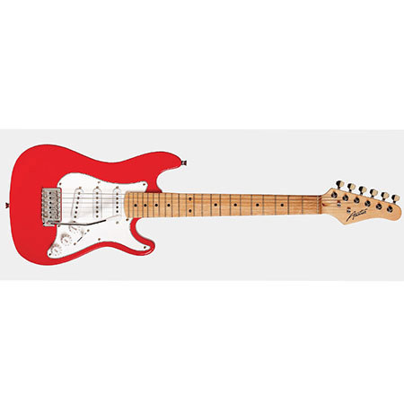Austin AST 112 Mini Series 1/2 Size Electric Guitar, Red