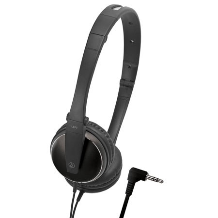 Audio-Technica ATH-ES33BK On-Ear Headphone, Black