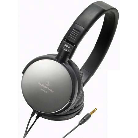 Audio-Technica ATH-ES7BK Steel, Folding Headphones,Blk