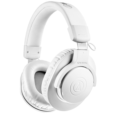 Audio-Technica ATH-M20xBT Wireless Over-Ear Headphones, White