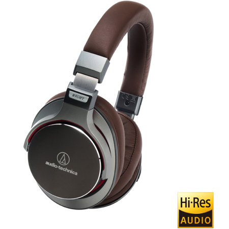Audio-Technica ATH-MSR7GM SonicPro Over-Ear Audio Headphones, Gun Metal