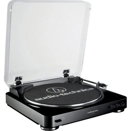 Audio-Technica AT-LP60 Fully Automatic Stereo Turntable System, Analog, Black