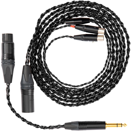 AUDEZE LCD Standard Combo 6.2' Balanced XLR Cable w/4-Pin XLR to 1/4" Adapter