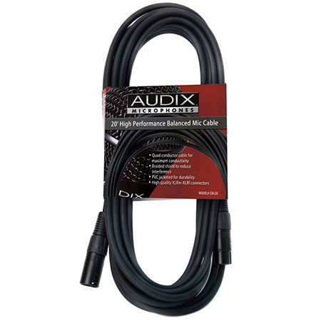 Audix 20' XLR Male to XLR Female Cable