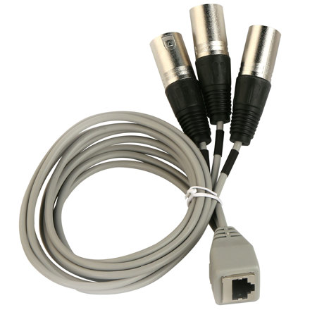Audix CBLM3XLR RJ45 Female to 3x XLR Male Breakout Cable for M3 Microphone