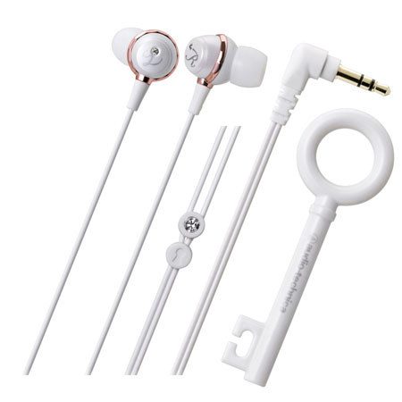 Audio-Technica ATH-CKF500WH In-Ear Headphone, White