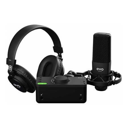 Audient EVO Start Recording Bundle with EVO 4 Audio Interface, Mic