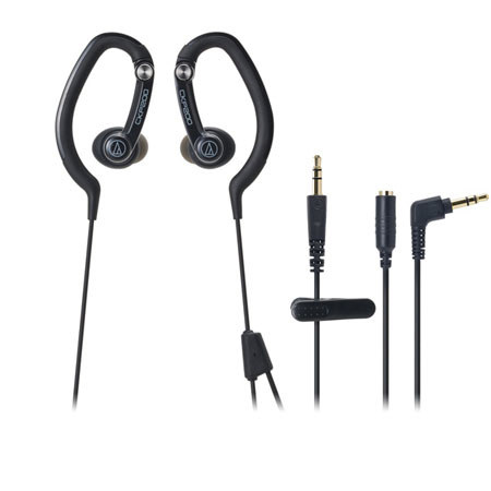 Audio-Technica ATH-CKP200 SonicSport In-Ear Headphones, Black