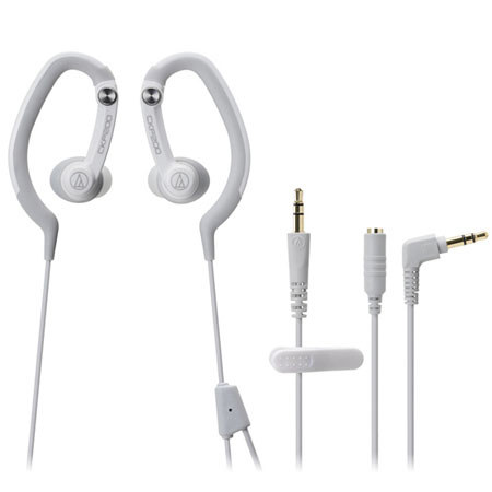 Audio-Technica ATH-CKP200 SonicSport In-Ear Headphones, White