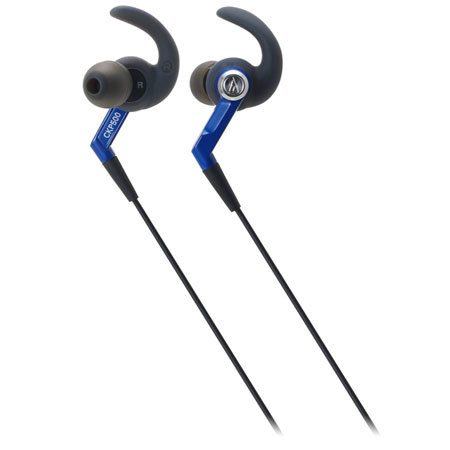 Audio-Technica ATH-CKP500 SonicSport In-Ear Headphones, Blue