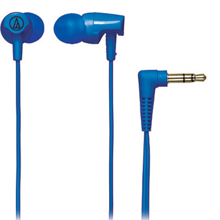 Audio-Technica ATH-CLR100 Clear In-Ear Headphones, Blue