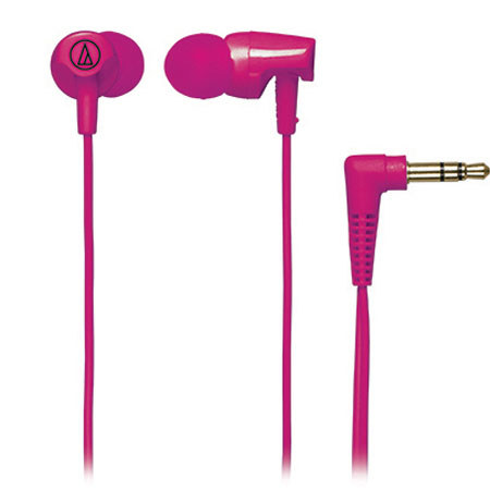 Audio-Technica ATH-CLR100 Clear In-Ear Headphones, Pink