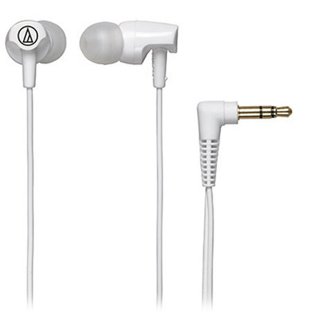Audio-Technica ATH-CLR100 Clear In-Ear Headphones, White