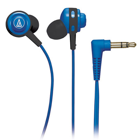 Audio-Technica ATH-COR150 Core Bass In-Ear Headphones, Blue