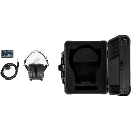 AUDEZE LCD-2 Classic Open-Back Planar Magnetic Headphones, Leather-Free, Black