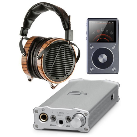 AUDEZE LCD-3 Magnetic Headphones with Case Leather W/iFi Amplifier/ FiiO X5 Plyr