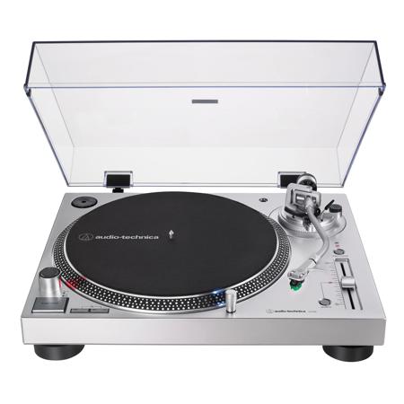 Audio-Technica AT-LP120XUSB Direct-Drive Turntable (Analog and USB), Silver