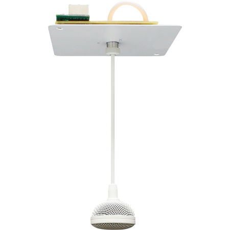 Audix M3HM Installed Sound Tri-Element Hanging Ceiling Hypercardioid Microphone with Hard Mount, White
