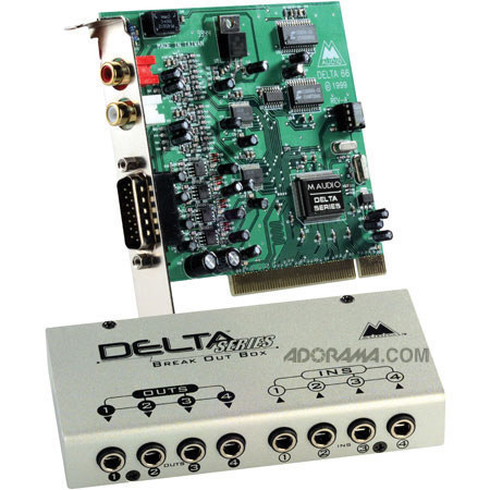 M-Audio Delta 66 Professional 6-In/6-Out Audio Card with Digital I/O PCI Digital Recording Interface