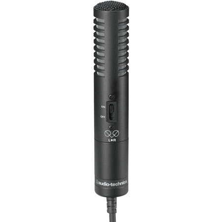 Audio-Technica Pro24 Stereo Condenser Microphone for Professional Recording and DAT Field Use.