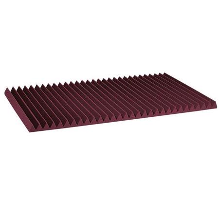 Auralex 2x24x48" Studiofoam Wedge Absorption Panels, 6 Pieces, Burgundy