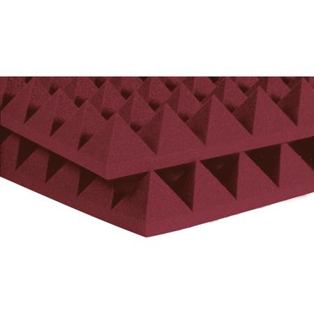 Auralex 4x24x48" Studiofoam Pyramid Absorption Panel, 6-Piece, Burgundy