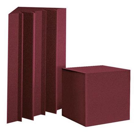 Auralex ATOM 12 System, 4x 12" CornerFill Cubes & 12x LENRD Bass Traps, Burgundy