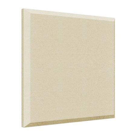 Auralex 2x24x24" Fabric-Wrapped Acoustical Absorption ProPanel with 2 AFN Impaling Clips, Beveled Edge, Sandstone
