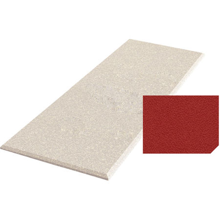 Auralex 2x24x48" Acoustical Absorption ProPanel, 2 AFN Impaling Clips, Poppy
