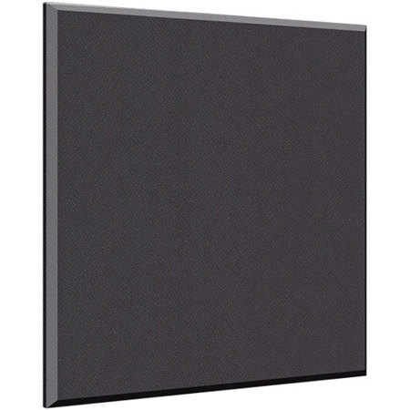 Auralex 2x48x48" Fabric-Wrapped Acoustical Absorption ProPanel with 4 Cloud Anchors, Beveled Edge, Onyx