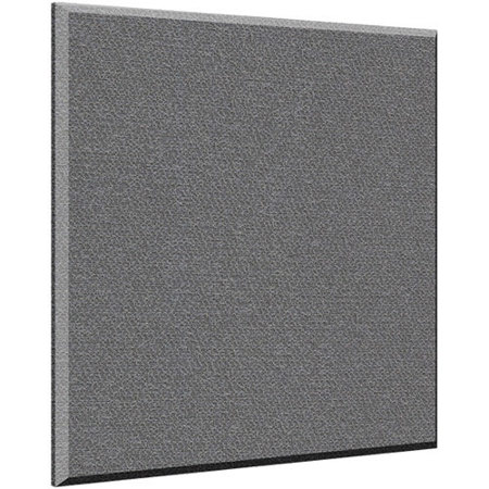 Auralex 2x48x48" Fabric-Wrapped Acoustical Absorption ProPanel with 4 Cloud Anchors, Beveled Edge, Slate
