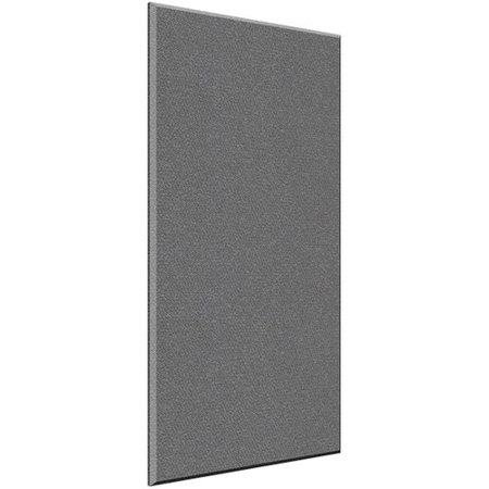 Auralex 2x48x96" Fabric-Wrapped Acoustical Absorption ProPanel with 6 AFN Impaling Clips, Beveled Edge, Slate