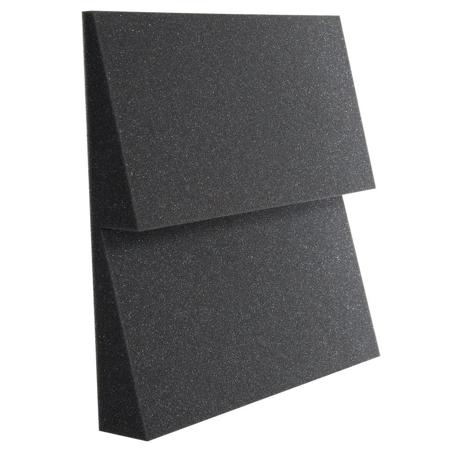 Auralex Designer Series DST-112 Treatments 2x12x12" Dual-Ridge Acoustic Foam Panel, 24 Pieces, Charcoal Gray