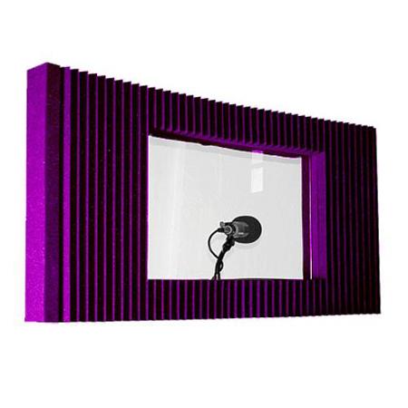 Auralex MAX-Wall Window Kit (Purple), Includes 20x48x4.25" Mobile Acoustic Panel with 18x12x0.25" Plexiglass Window